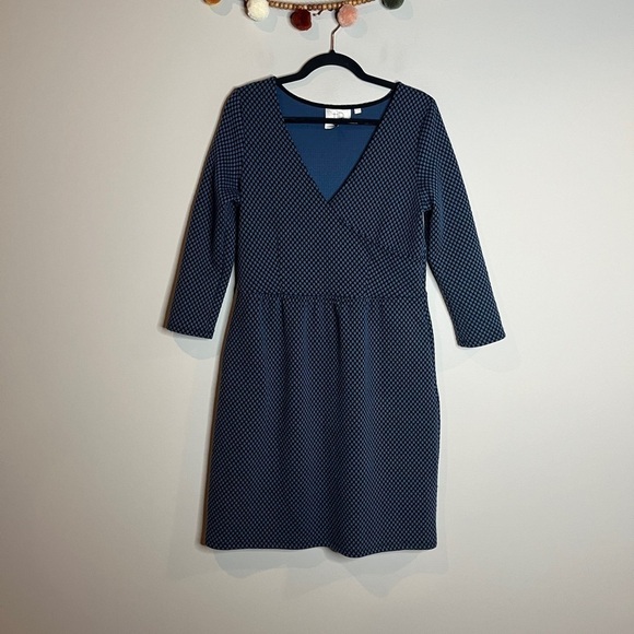 Anthropologie HD in Paris polkadot faux wrap dress - Picture 2 of 6